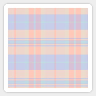 Pastel Aesthetic Arable 1 Hand Drawn Textured Plaid Pattern Sticker